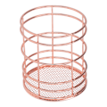 Pikkukuva 1 / 8: Pyöreä ontto syömäpuikkohäkki Monitoiminen organizer Home KitchenRose Goldille (J13454CP)