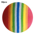 Pikkukuva 2 / 8: 50 KPL EVA Kevyt kulutusta kestävä sisäharjoittelu Stripe Golf Foam Ball Värikäs Pet Cat Entertainment Lelupallot Värikkäät/6 väriä Raitapallo