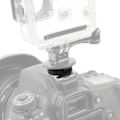 Pikkukuva 3 / 8: Alumiiniseoksesta valmistettu kaksipäinen sovitinruuvi mutteri BE Light Stand Hot Shoe Mount Kit