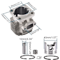 Miniatyrbillede 2 af 5: Udskiftning for 47cc Cylinder og Stempel Samlesæt Udskiftning for 2 Takts Motor Mini Quad Motorcykel Motor Cylinderhoveder