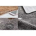 Miniatyrbillede 5 af 5: Lysegrøn skridsikker bademåtte - Kan maskinvaskes, blød mikrofiber, absorberende badeværelsesmåtte (40x60 cm)