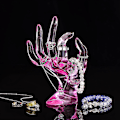 Miniatyrbild 5 av 5: Ok gest handdocka ring display stativ