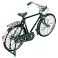 Pikkukuva 5 / 8: Vintage Bike Model High Simulation Pyörivä pyörä Hienot yksityiskohdat Minipyörämalli pöydän kirjahyllyn koristeluun