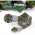 Miniatyrbild 2 av 5: 7 Tärningar Dnd, Metall Polyhedral Rpg Dnd Tärningsset (Grönt Pulver)
