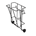 Miniatyrbillede 4 af 8: Rustfrit Foldbar Isskovlholder i Metal - Heavy Duty Isskovlholder til Isspand, Køkkenfryser, Bar, Fest, Bryllup