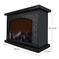 Miniatyrbillede 3 af 7: LED Simuleret Pejs Lys Retro Jul Elektrisk Pejs Lampe til Stue Gårdhave Balkon Park 789 Simuleret Carbon Flame