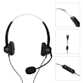 Miniatyrbild 8 av 8: H360D-USB-3 USB-affärsheadset Binauralt USB-headset Stödjer justering av högtalarvolym Volymmutning Mikrofonavstängning