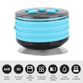 Miniatyrbild 8 av 8: Duschrum IPX7 Bluetooth-högtalare Bärbar FM-subwoofer med andningsljus Sugkopp