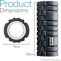 Pikkukuva 5 / 5: Core Balance Foam Roller syväkudoshierontaan, Trigger Point Grid -urheiluhierontalaite, Fitness Gym Physio (musta)