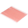 Miniatyrbillede 8 af 8: 10 stk. Binderyg 30 huller 12 mm diameter DIY klippbar plast A4 Wire Binding Spines til skolekontor lyserød