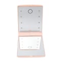 Miniatyrbillede 2 af 8: Oplyst makeup spejl LED dobbeltsidet bærbart foldbart følsomt touch kosmetisk spejl til hverdagen Pink