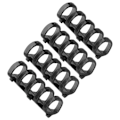 Miniatyrbillede 7 af 8: Bindende ringe holder 60 ark papir 11mm bindende tykkelse fri skrivning nem brug kontorartikler gennemsigtig sort
