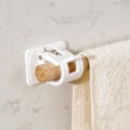 Pikkukuva 4 / 5: Itseliimautuva verhokoukku, verhotangon pidike ilman porausta, itseliimautuvat seinäkoukut, pyyhetanko