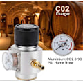 Miniatyrbillede 2 af 5: 2025 Ny CO2 0-90 PSI Hjemmebryg Mini Gas Regulator Kit T21 * 4 Soda Trykmåler Ledninger Aluminium Oplader Kit
