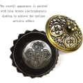 Miniatyrbild 3 av 4: Lotus Backflow rökelsebrännare för heminredning och aromaterapi - brons