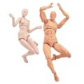 Miniatyrbillede 2 af 8: Leddeløse Mannequiner Menneskelige Krop Modeller PVC Bevægelige Action Figur Modeller Gaver