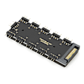 Pikkukuva 2 / 8: Hub Splitter Kaapeli CPU Jäähdytys Hub Electron PC-tietokone AURA RGB-sovitin 5V SATA-virtalähde versio 5V SATA-virtalähde