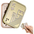 Miniatyrbild 1 av 5: Magnetisk Metall Fidget Leksak - Poker Push Card Slider, Stressavlastande Leksak, Mäns EDC Haptic Mynt, Kontorsgåva