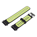 Pikkukuva 6 / 8: 22 mm silikonikellon watch Kaksivärinen watch hihnan vaihto Fenix ​​7 musta vihreälle