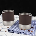 Miniatyrbillede 4 af 8: Rustfrit stål kaffekop mælkeskummer varmebestandig lattekande