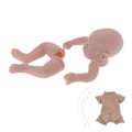 Miniatyrbillede 3 af 8: 19 tommer simulering umalet genfødt dukke sæt silikone ufærdig baby dukke form dele sæt