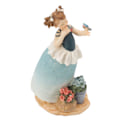 Miniatyrbilde 7 av 8: Victorian Girl Resin Ornament - Utsøkt søt stabil skrivebordsdekor i harpiks for hjemmedekorasjon