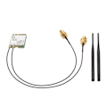 Miniatyrbillede 4 af 8: Trådløst netværkskort Gigabit Tri Band WiFi 6 Generation 802.11AX Standard 6GHz 5GHz 2.4GHz M.2 NGFF trådløst kortmodul