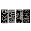 Miniatyrbillede 1 af 8: Neglestempling Plader Stencils Mønster DIY Negle Printing Stempling skabelon Manicure Tool05-08