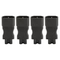 4st IEC320 C14 till IEC320 C5 Strömadapter Professionell Koppar Dator Strömadapter för PDU Chassi Strömförsörjning