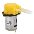 Miniatyrbilde 1 av 8: DC12V gul mikrovann væske peristaltisk pumpe for akvarium lab Analytisk 2*4 mm