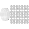 Miniatyrbillede 2 af 8: 50 stk. 33 mm cylindrisk gennemsigtig urdele opbevaringsboks reparation reservedele etui