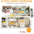 Miniatyrbillede 5 af 5: Branddetektor med fotoelektrisk sensor, automatisk test for hjem/butik/virksomhed (1 stk)