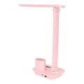 Miniatyrbild 2 av 8: LED-bordslampa 5W ögonvänlig uppladdningsbar 3 färgtemperaturer steglös dimbar USB-lampa med pennhållare rosa