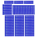 Miniatyrbilde 5 av 8: 100 stk fiskespø stangstropp stangfeste bånd stang elastisk wrap holder borrelås design blå
