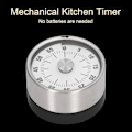 Miniatyrbillede 3 af 5: Mekanisk Timer, Magnetisk Timer, 60 Minutters Nedtællingstimer med Lydalarm og Rustfri Stålramme til Køkken