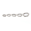 Miniatyrbilde 7 av 8: 180 stk rustfritt stål splittringer swivel fiskeutstyr snap-kontakter sett