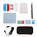 Miniatyrbild 1 av 8: Tillbehör för Switch Family Bundle - skärmskydd, greppskydd, kortfodral, bärväska - allt i ett