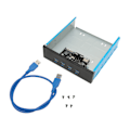 Miniatyrbild 3 av 8: CD ROM Expansion Mobilrack USB3.0x4 5Gbps Höghastighetsstöd BC1.2 Snabbladdning USB3.0 Frontpanel för PC Moderkort