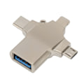 Pikkukuva 3 / 8: OTG-sovitin 3-in-1 Type C Micro Ligthning - USB-liitäntään, enintään 10 Gbps, sinkkiseos, USB OTG -sovitin tiedonsiirtoon ja lataukseen