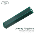 Miniatyrbilde 2 av 5: 1 STK Grønn Skjærevoks Tube Ring Voks Stripe Basic Voks Ring Modell Brukt til Å Lage Ringformer (T100)