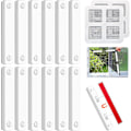 Miniatyrbillede 1 af 5: 12 stk., Vinduesmyggenet Magnet, hvid