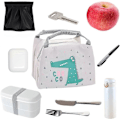 Miniatyrbilde 4 av 5: Liten kjølebag for små jenter, isolert lunsjbag, matboks for barn, mini kjølebag for barn, multifunksjonell lunsjbag for kvinner, for mattransport ((Pola