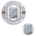 Miniatyrbillede 4 af 4: Chrome Marine Anchor Stern Navigation Lights med blåt lys