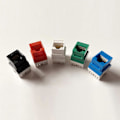 Miniatyrbilde 2 av 5: 5 stk. Rj45 Cat6 Keystone Jack Innsetting, Punch Down Keystone Jack Adapter, Hvit