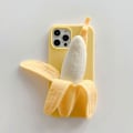 Miniatyrbild 2 av 5: 3D Gul Banan Leksak Silikon Skal för iPhone 13mini