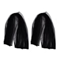 Miniatyrbilde 6 av 8: 2 stk Tulle Elegant Stil Lyse Farger Komfortabel Lett Vekt Bryllup Dekorative Tilbehør for BursdagSvart