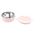 Miniatyrbillede 6 af 8: Termisk madkasse i rustfrit stål, enkelt lag, bærbar isoleret madkasse med sikkerhedsspænde til børn og voksne, pink