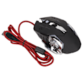 Miniatyrbillede 2 af 8: RGB kablet gamingmus med sideknapper, 1200 DPI, RGB-åndedrætslys, USB-mekanisk gamingmus