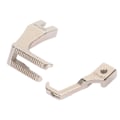 Miniatyrbillede 2 af 8: 1 sæt Welt Piping Foot Cutout Rust Forebyggelse Stål Nem Installation Symaskine Fod Udskiftning til Industrielle