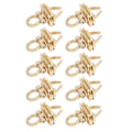 Miniatyrbilde 6 av 8: 10 stk Turn Lock Solid Slitesterk legeringsmateriale Bred Klassisk stil Vrilåsfeste for Veske Veske Håndveske DIY